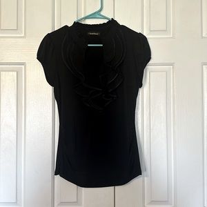 Large Ruffle detail business casual blouse